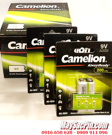 COMBO 01HỘP=12vỉ Pin sạc 9v Camelion NH-9V200ARBP1 AlwaysReady chính hãng _Giá 1.128.000đ/Hộp